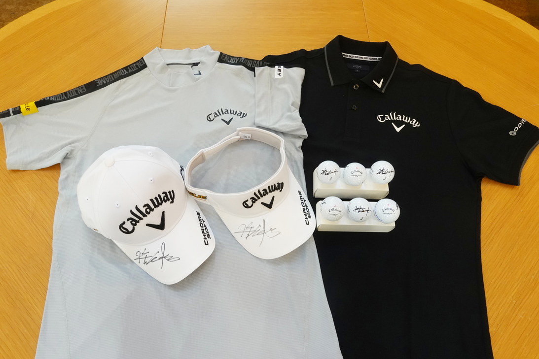 男子プロゴルファー深堀圭一郎選手　サイン入りゴルフグッズセット　１名様分