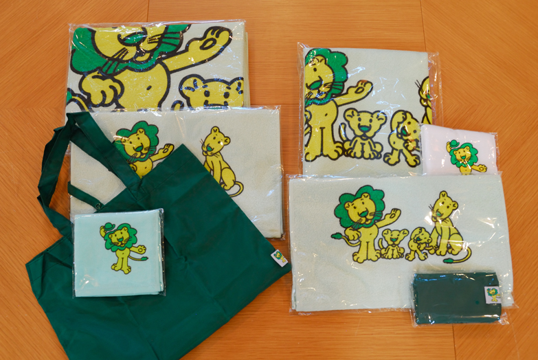 ライオンちゃんタオル・エコバッグセット　２名様分